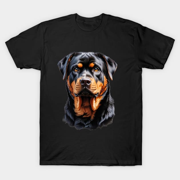 Mans Best Rottweiler T-Shirt by NordicBadger